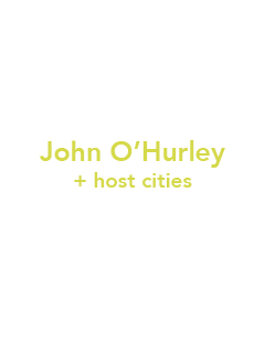 Twitter aplification by John O'Hurley and host cities